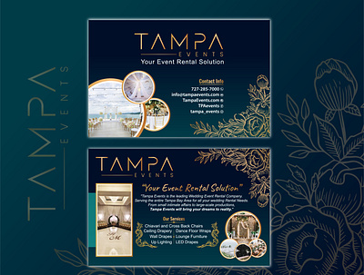 Postcard For Wedding Event Rental branding design graphic design illustration invitation cara