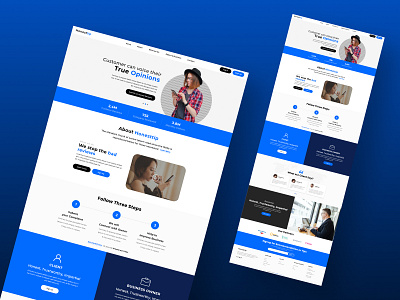 Honest Tip - Bussiness Website Mockup graphic design logo typography ui
