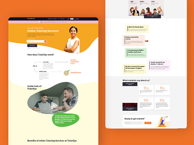 Tutoreye - Online Tutoring Website (UI/UX) graphic design logo typography ui