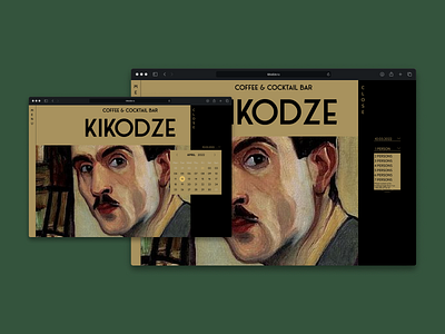 Kikodze Website Design adobe photoshop branding design figma ui uiux design