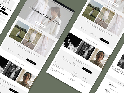 Wedding store & atelier - Website adobe photoshop branding design figma ui uiux design web design