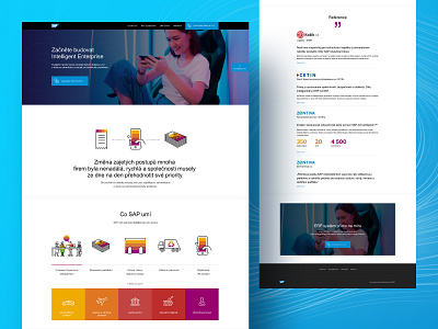 SAP - Landing page design design ui ux web webdesign wondermakers