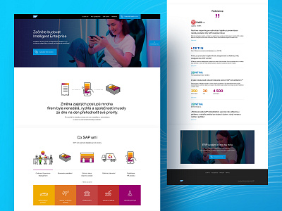 SAP - Landing page design