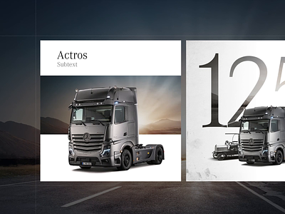 Mercedes-Benz Trucks - Social media design animation design motion graphics ui wondermakers