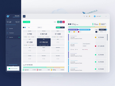 CRM system for airlines airlines animation crm design illustration interface plane structure ux vafighters