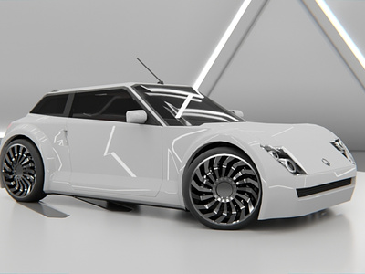 Concept Car 3d animation branding car design metverse sci fi vehicles