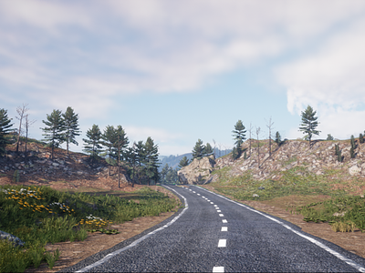 Mountains Map Level Design 3d animation design engine gaming landscape metverse mountains platform unreal