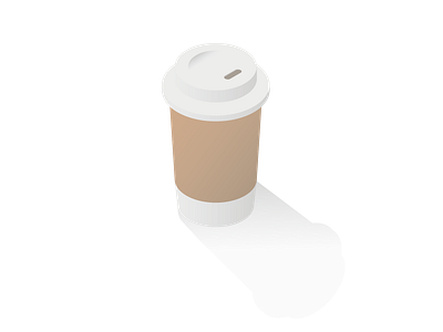 Travel Mug Isometric cup design gradients illustrator isometric mug shadow travel vector