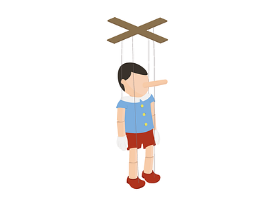Pinocchio adobe character design designer graphic design illustration illustrator isometric pinocchio wooden