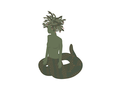 Medusa adobe character creature design graphic design illustration illustrator medusa myth snake snakes