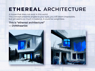 ETHEREAL ARCHITECTURE ai architectural concept ethereal architecture graphic design machine learning marketing portfolio presentation