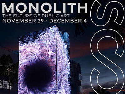 Monolith - Scope art show in Miami Basel 2022 ai art art show dvk exhibition miami basel 2022 monolith nft superchief