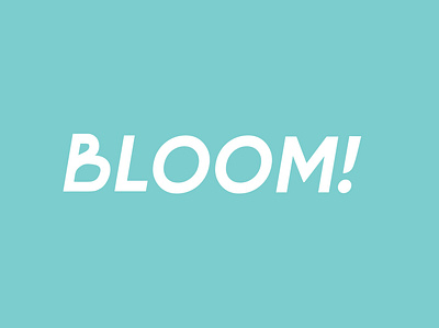 Logo Bloom bloom branding design flower graphic design illustration logo typography