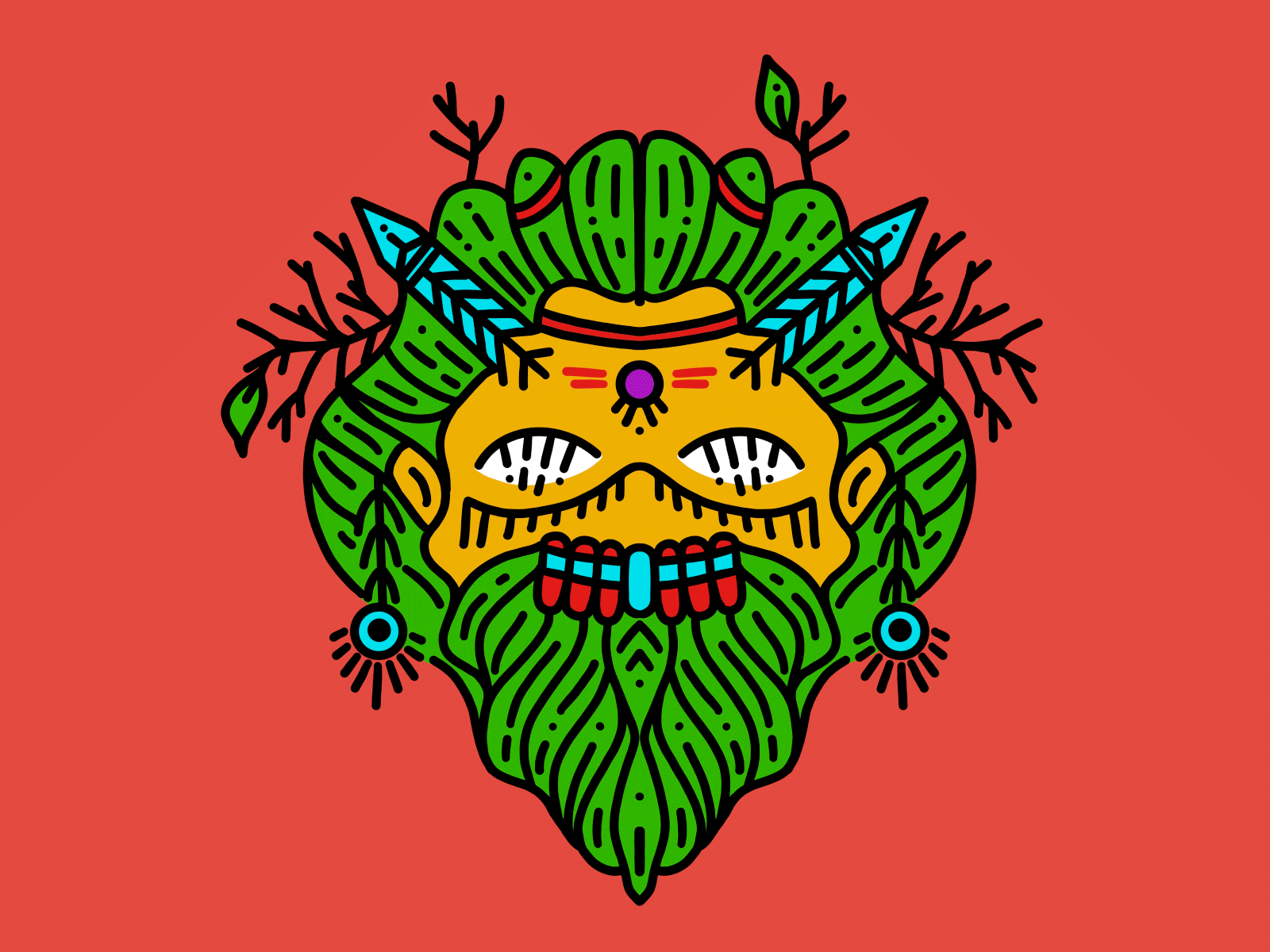 Forest creatures creatures design graphic design illustration