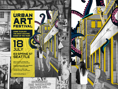 Urban ART branding design graphic design illustration invitation poster urban urban art