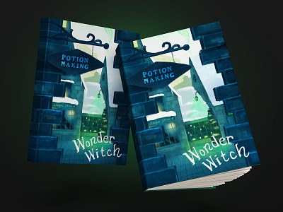 Wonder Witch Book book design graphic design harry potter illustration witch wonder