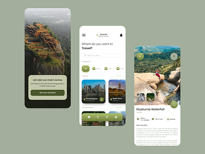 Travel mobile app android branding design graphic design ios mobile nature nature ui travel travel app ui travel ui travelling ui