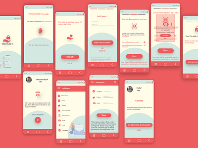 Pro-safe password managing app. u ui uiux