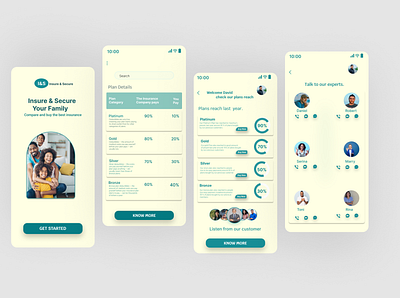 Health Insurance app design ui uiux ux