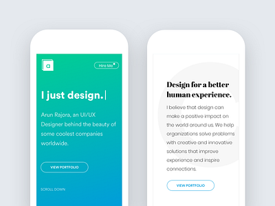 UI/UX Designer Portfolio portfolio user experience designer visual designer
