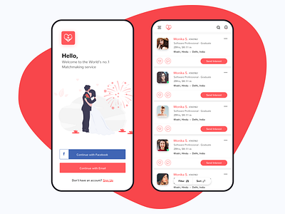 Best Free Matrimonial App - Matrimony Designs Themes Templates And Downloadable Graphic Elements On Dribbble - List of best indian matrimonial sites 2020 for people to check different options online & get their perfect match, groom or bride, top matrimony site 2020.