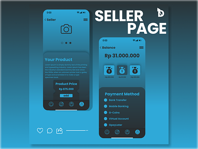 Seller Page Inspiration branding ui