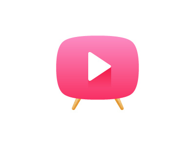 Video flat icon simple ui video