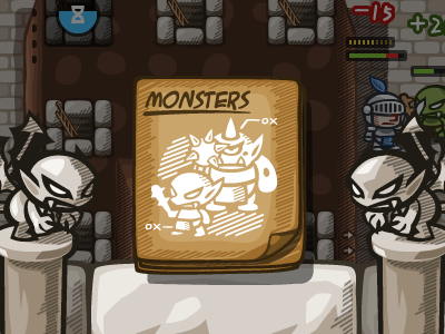 Dungeon android button defense dungeon evil game ios monster tower ui