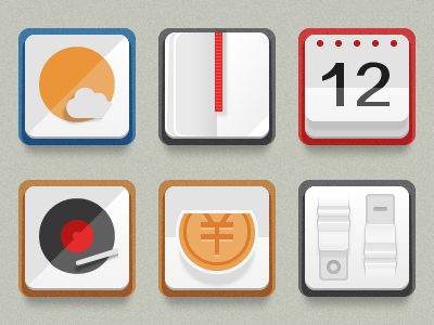Paper calendar icon music read recharge setting ui weather weather ui icon