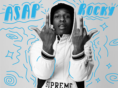 A$AP Rocky design illustration illustrator