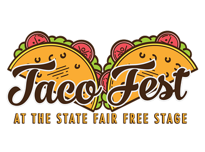 Taco Fest Logo Design design illustrator logo vector