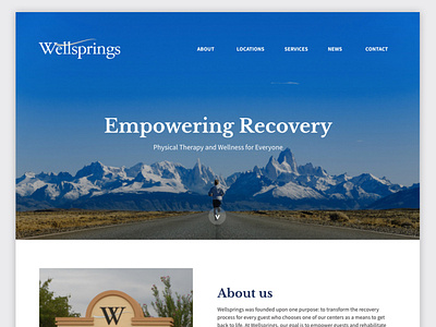 Physical Therapy Website Minimal Design