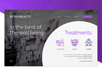 BeYouBeauty Modern Web Design design web