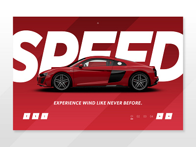 Audi R8 Landing Page Concept