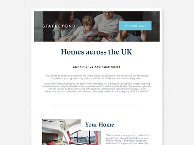 Email Newsletter Design Staybeyond