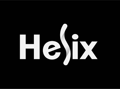 Helix wordmark branding graphic design logo typography vector