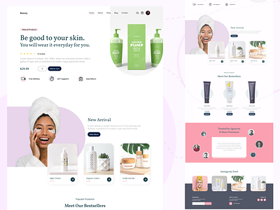Beauty - Cosmetics Landing Page