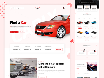 CARLY-Car Automobile Vehicles Website Landing Page