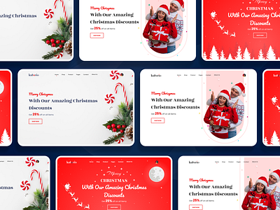 Katerio - Christmas Landing Page Hero Section