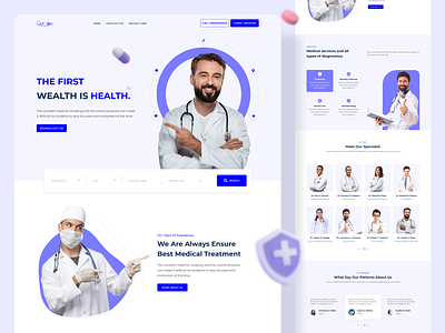 Healthcare Website Template Design