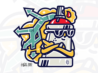 2/5 Crazy Wildstyle Balon character charactersdesign design digital painting dribbble graffiti hera illustration logo vector