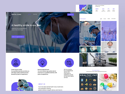 Dental clinic landing page