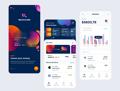 Bank App Investment app bank branding design investment logo ui vector