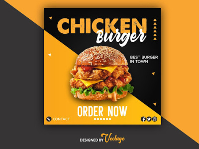 Burger Banner Design