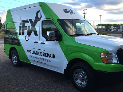 iFix Truck Wrap appliance repair repairman van wrap vehicle wrap