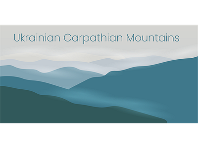 Ukrainian Carpathian Mountains design graphic design illustration ui vector