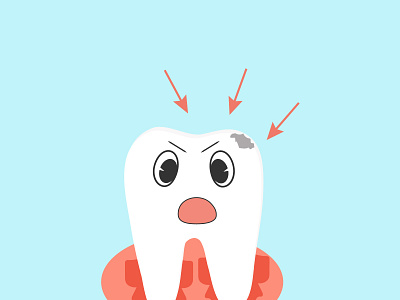 dentistry dental disease caries design graphic design illustration vector