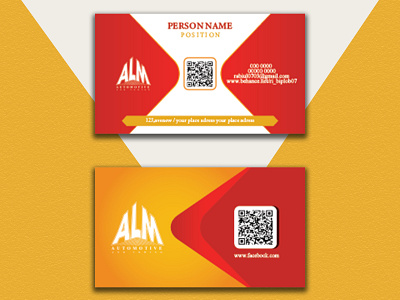 Modern Card Design brand branding business card card design graphic design horizontal card modern business vcard vector visiting card
