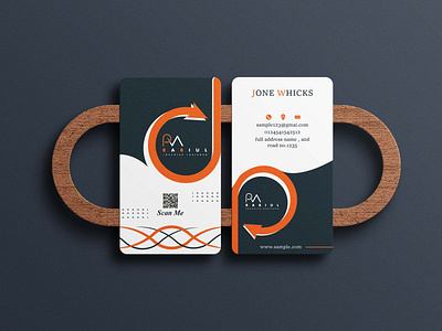 Vertical Business Card Design