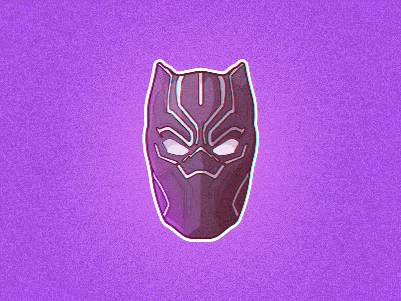 RIP Chadwick black panther chadwick eyes glow marvel rip sticker wakanda